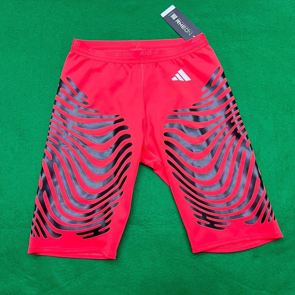 Adidas Adizero Control RHEON Womens Small Running Shorts Tights Lucid Red NWT